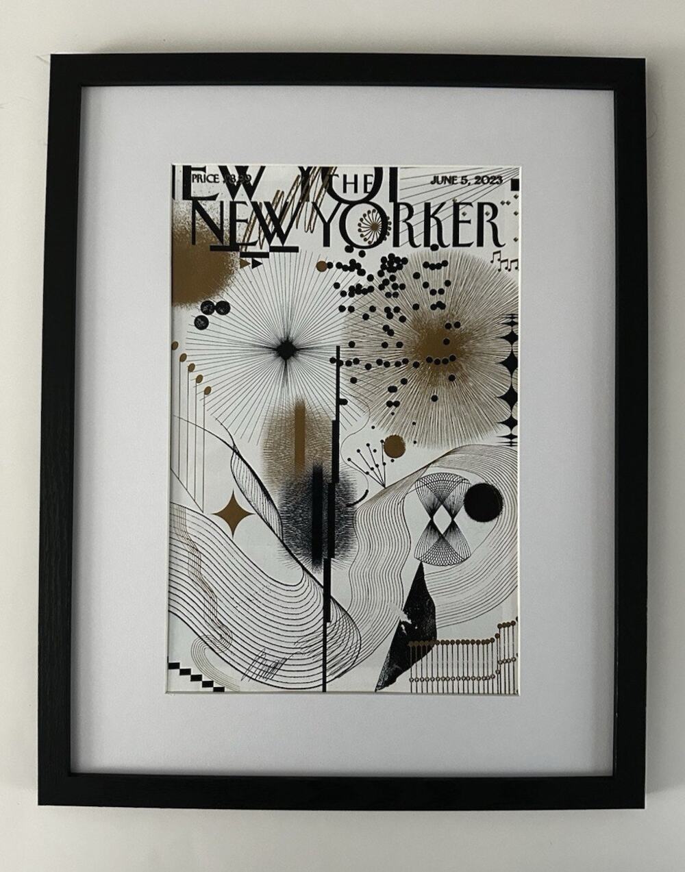 Framed 2023 New Yorker Cover June 5 "The Art of Music" Masha Titova